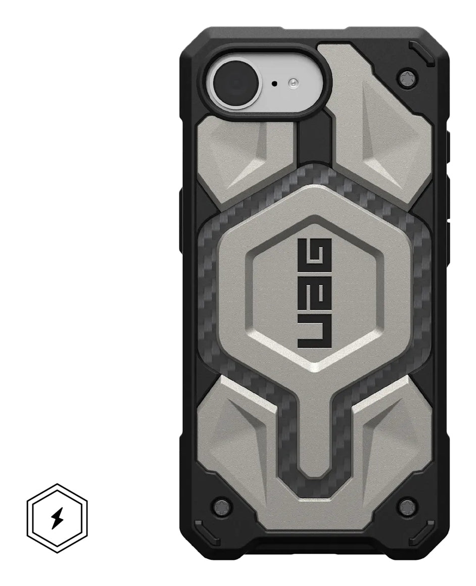 Urban Armor Gear UAG Monarch Pro Rückcover – für Apple iPhone 16, MagSafe, PC, Schwarz, bis 7,6 m Sturzsicher