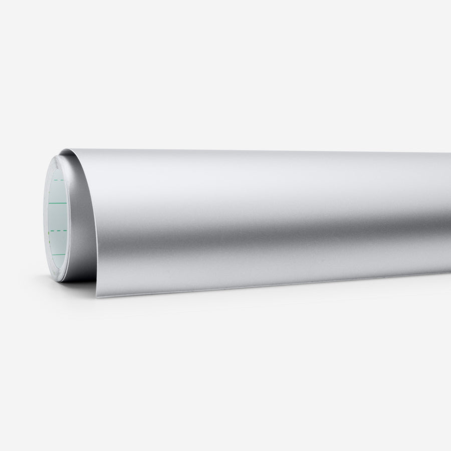 Cricut Vinylfolie matt-metallic, selbstklebend – Silber – 24,1 × 91,4 cm – für JOY Xtra Schneideplotter