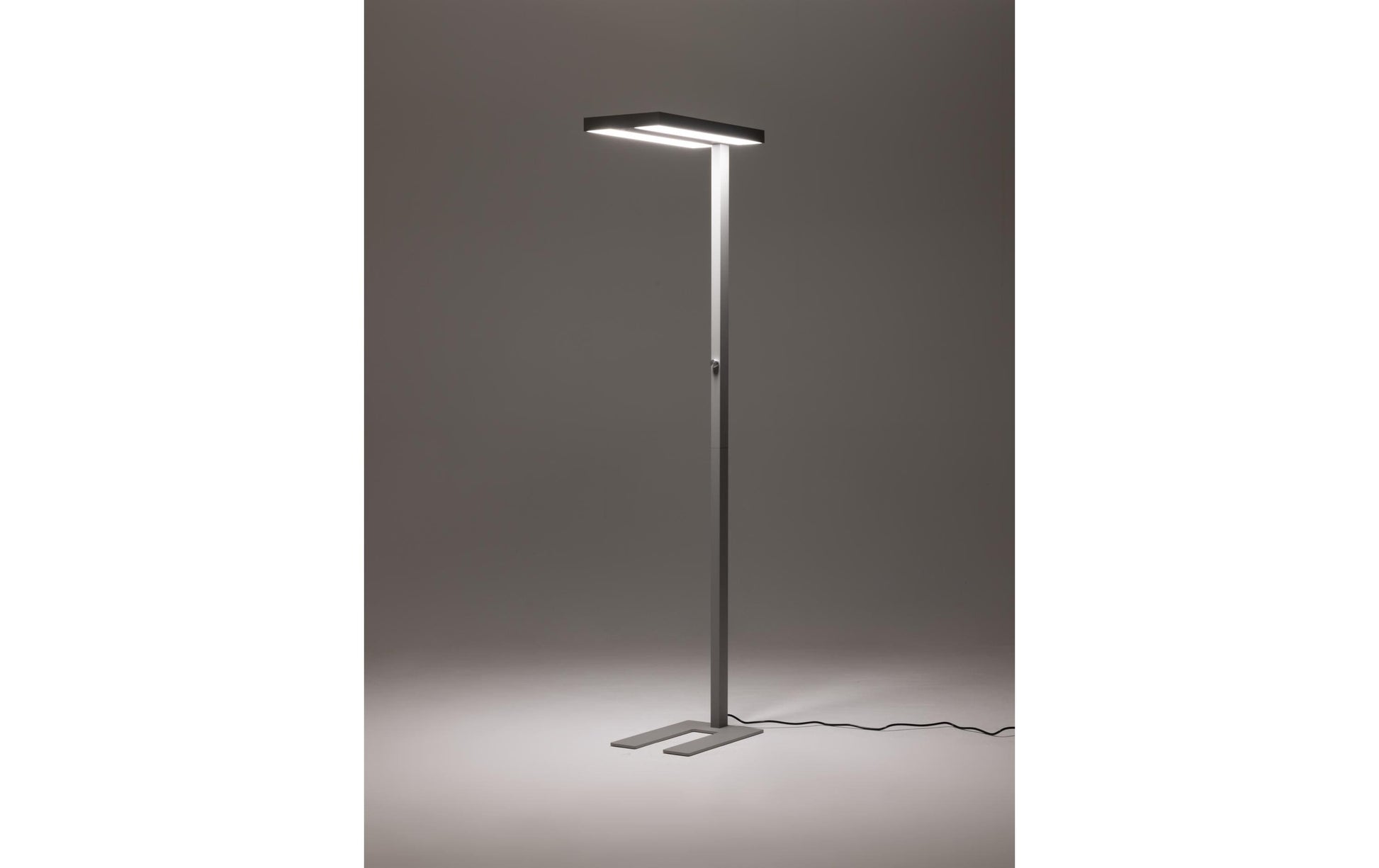 Office Focus Stehleuchte – 195 cm, 8800 lm, 80 W, 4000 K, dimmbar, grau, Sensor