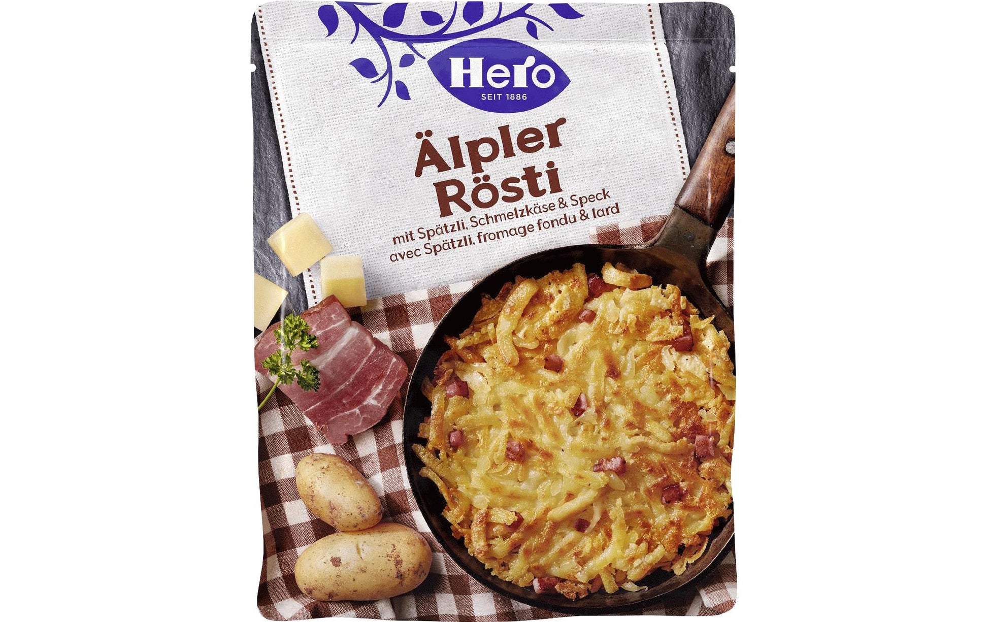 Hero Rösti, Spätzli & Speck, Box – 425 g