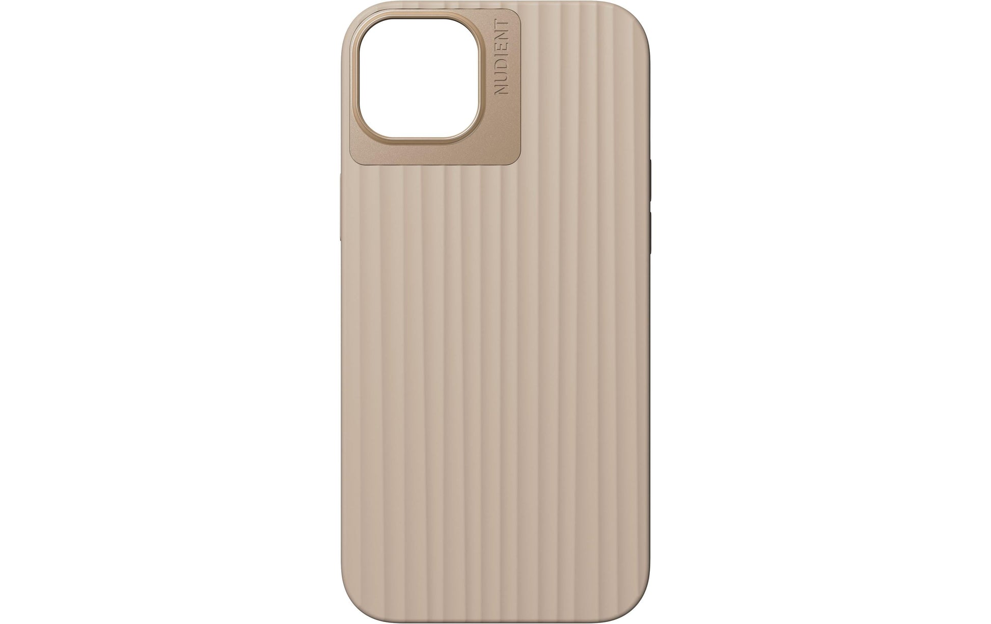 Nudient Bold – Backcover – für Apple iPhone 14 Plus, Recycelbarer Kunststoff, Leinen Beige