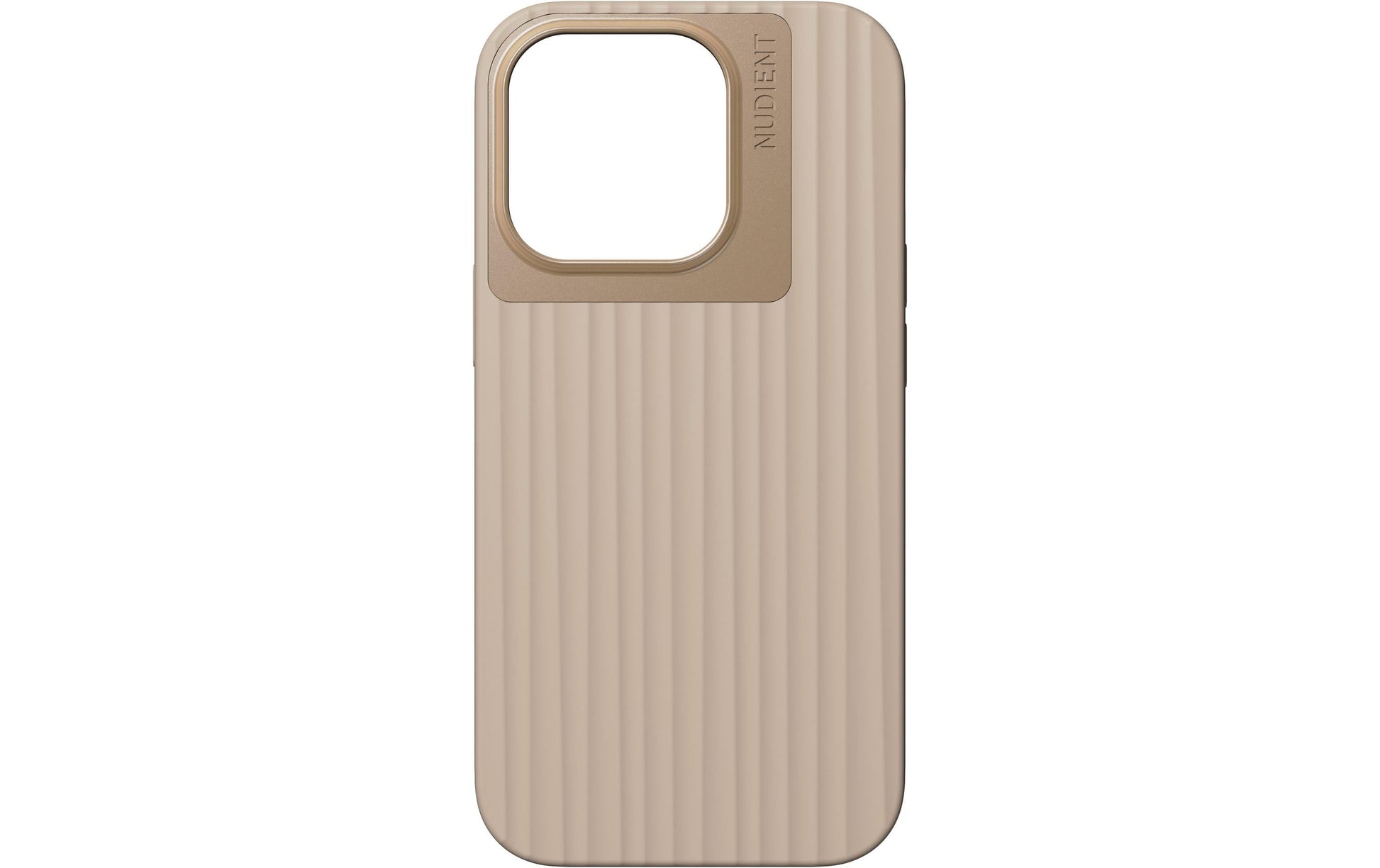 Nudient Bold – Backcover – für Apple iPhone 14 Pro, Aluminium+Mikrofaser+Kunststoff, Leinen Beige