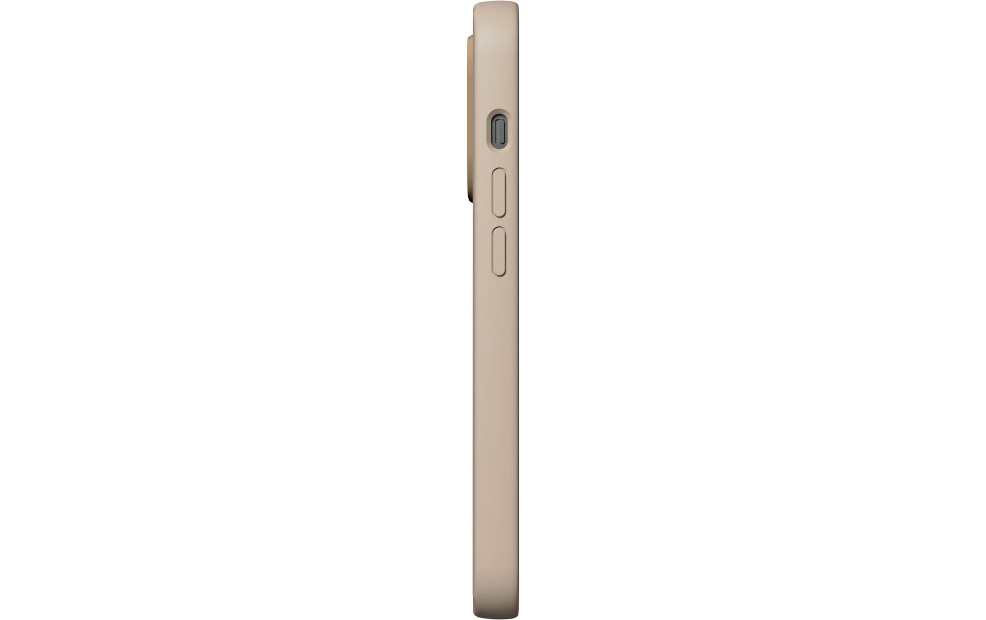 Nudient Bold – Backcover – für Apple iPhone 14 Pro, Aluminium+Mikrofaser+Kunststoff, Leinen Beige