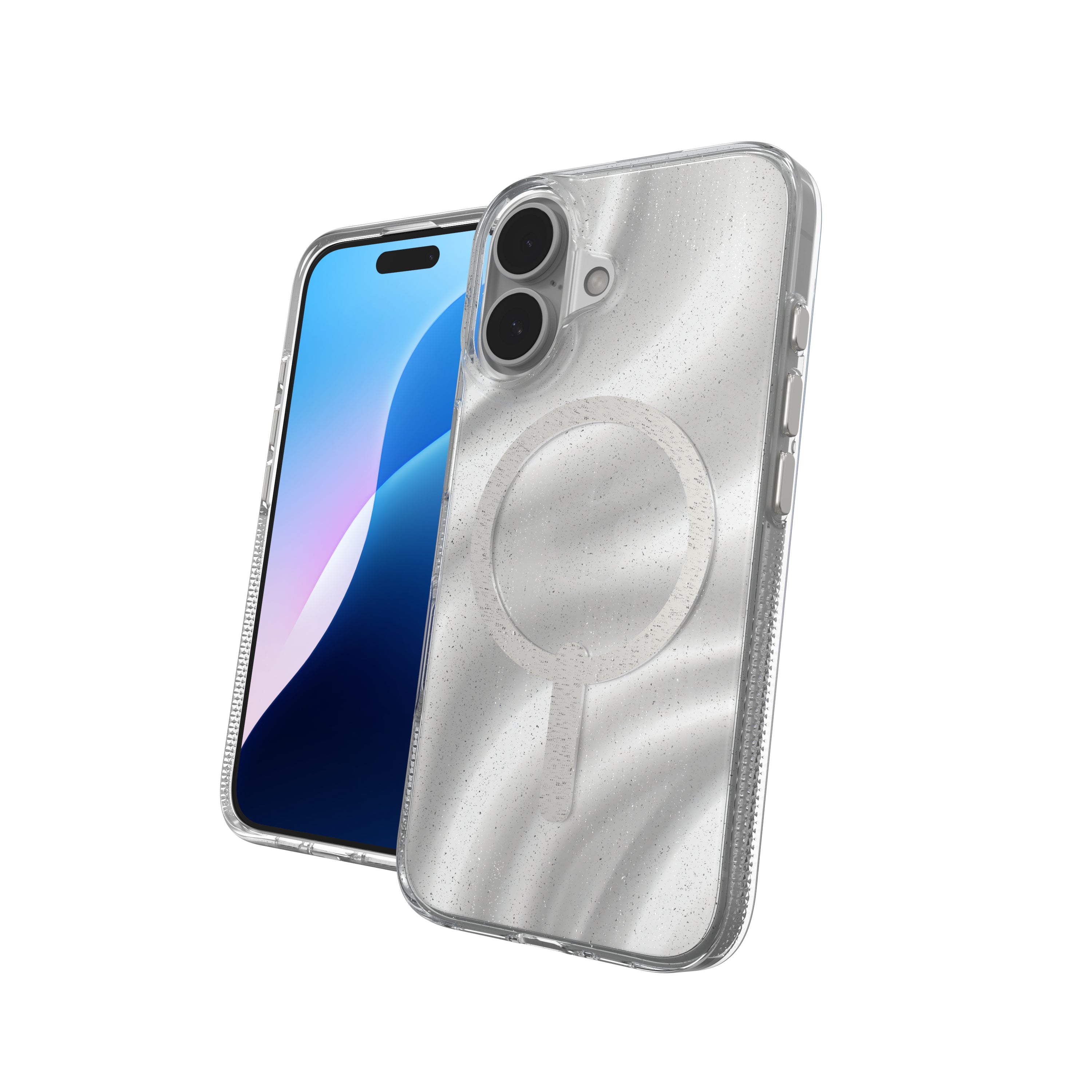 ZAGG Backcover SNAP – für Apple iPhone 16 – SWIRL GLITTER MILAN