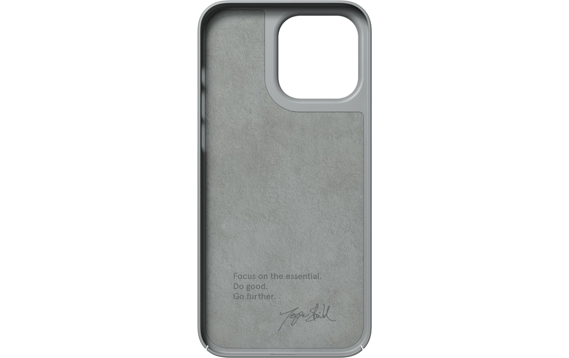 Nudient – Backcover – für Apple iPhone 14 Pro Max – grau – MagSafe-kompatibel