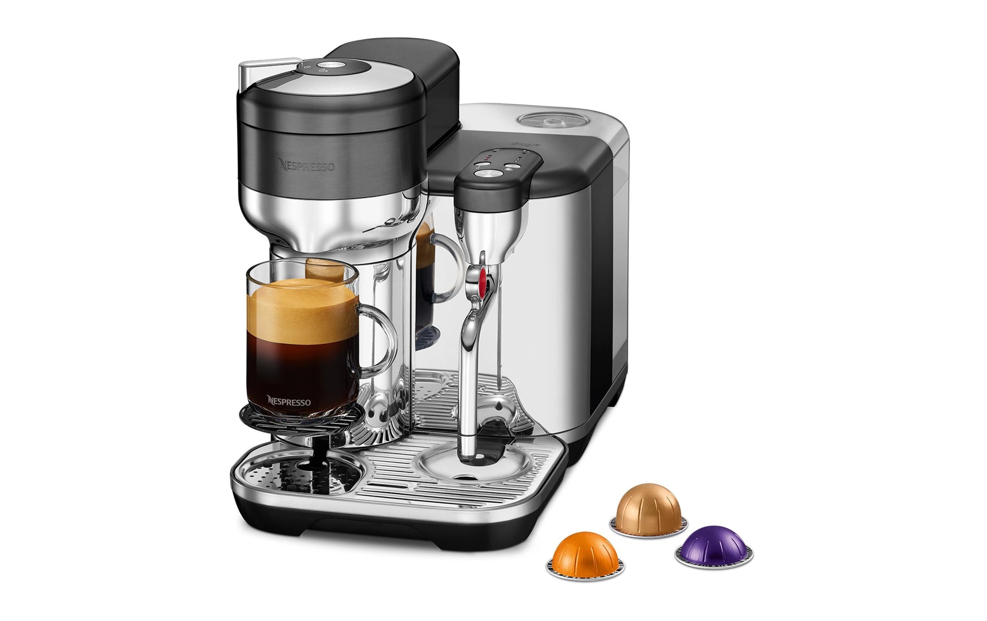Sage Software Sage Creatista Kapselmaschine – für Nespresso Vertuo, 2 l, silber