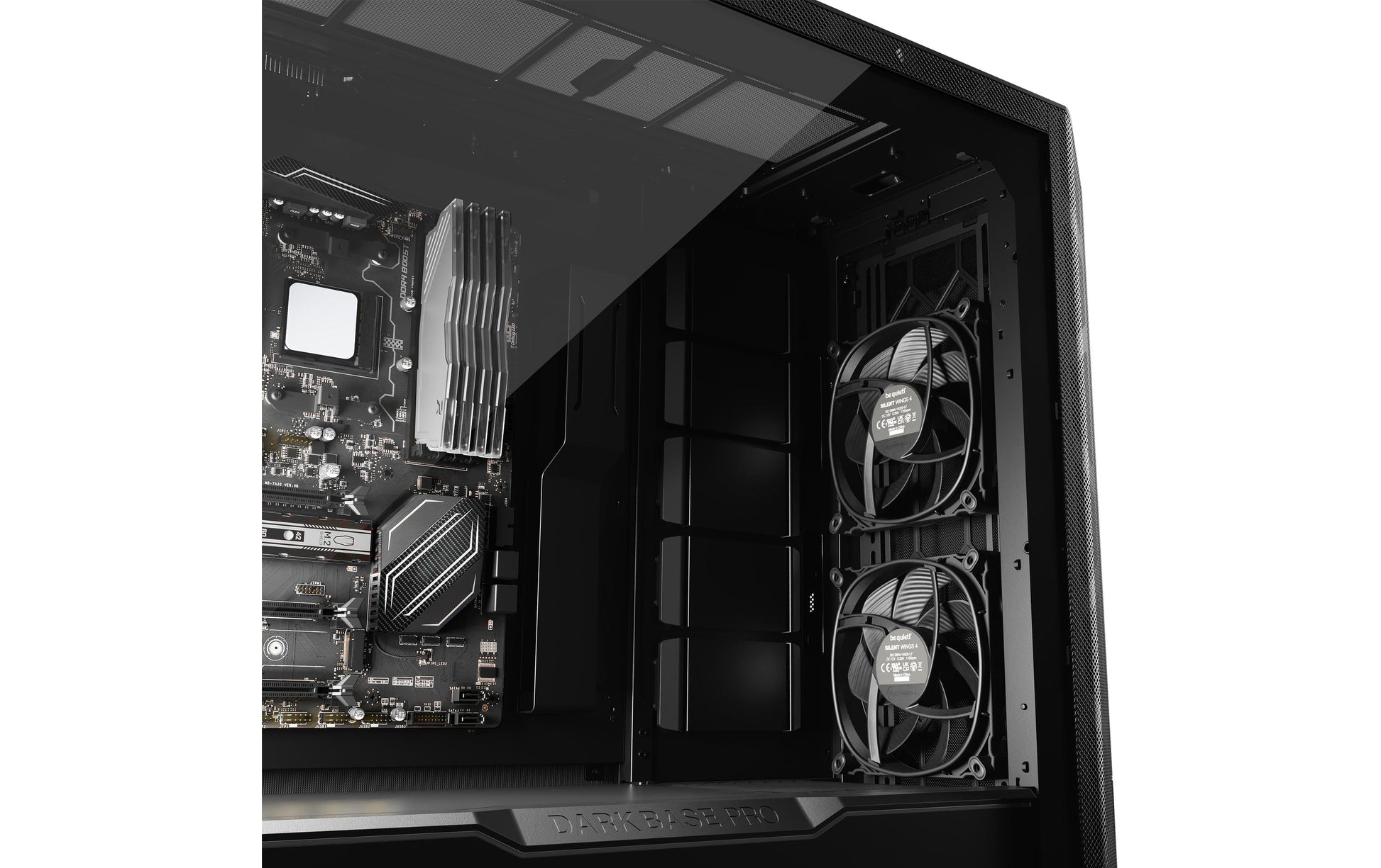 be quiet! be quiet DARK BASE PRO 901 – Full Tower – Schwarz, für ATX, EATX, micro ATX und andere, Seitenfenster