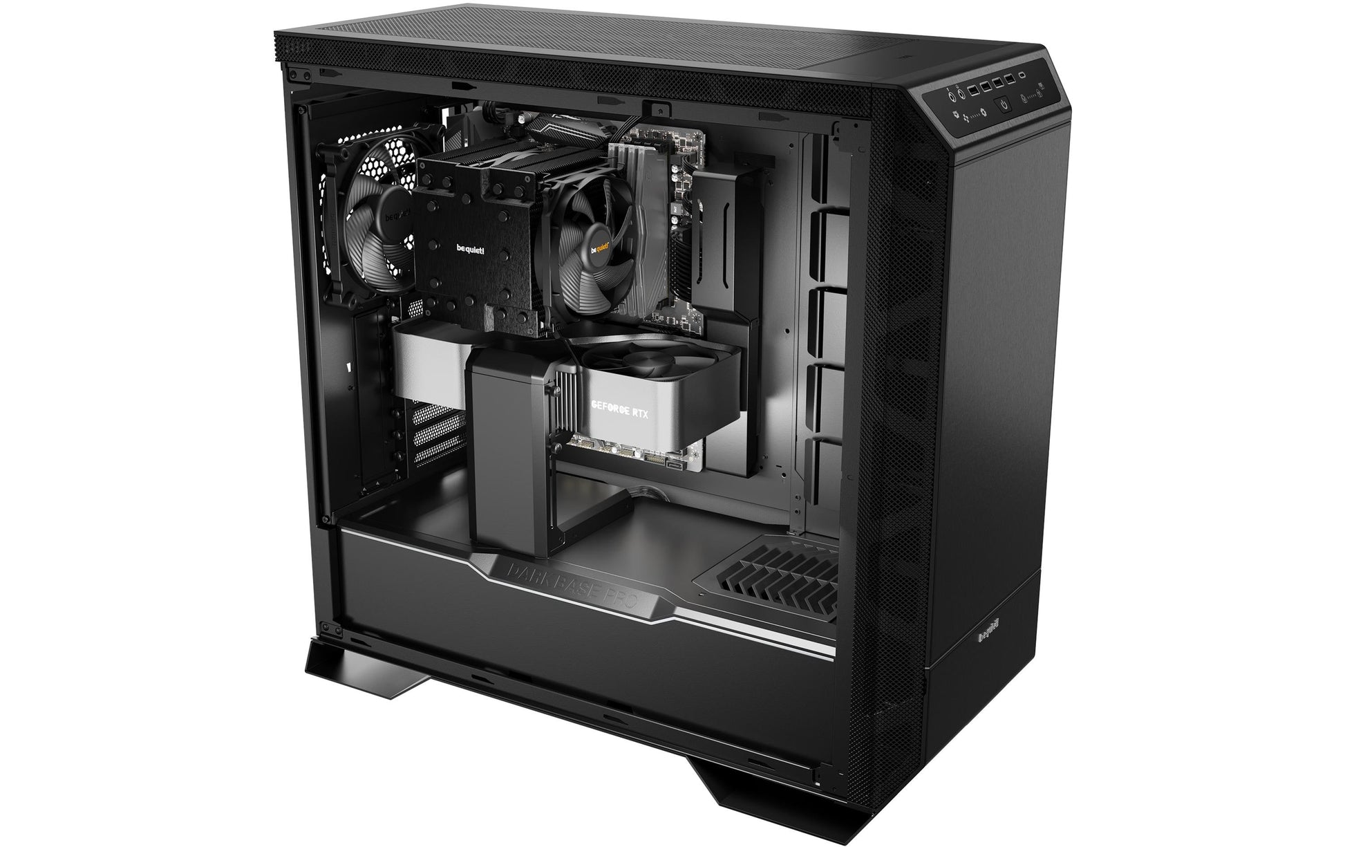 be quiet! be quiet DARK BASE PRO 901 – Full Tower – Schwarz, für ATX, EATX, micro ATX und andere, Seitenfenster