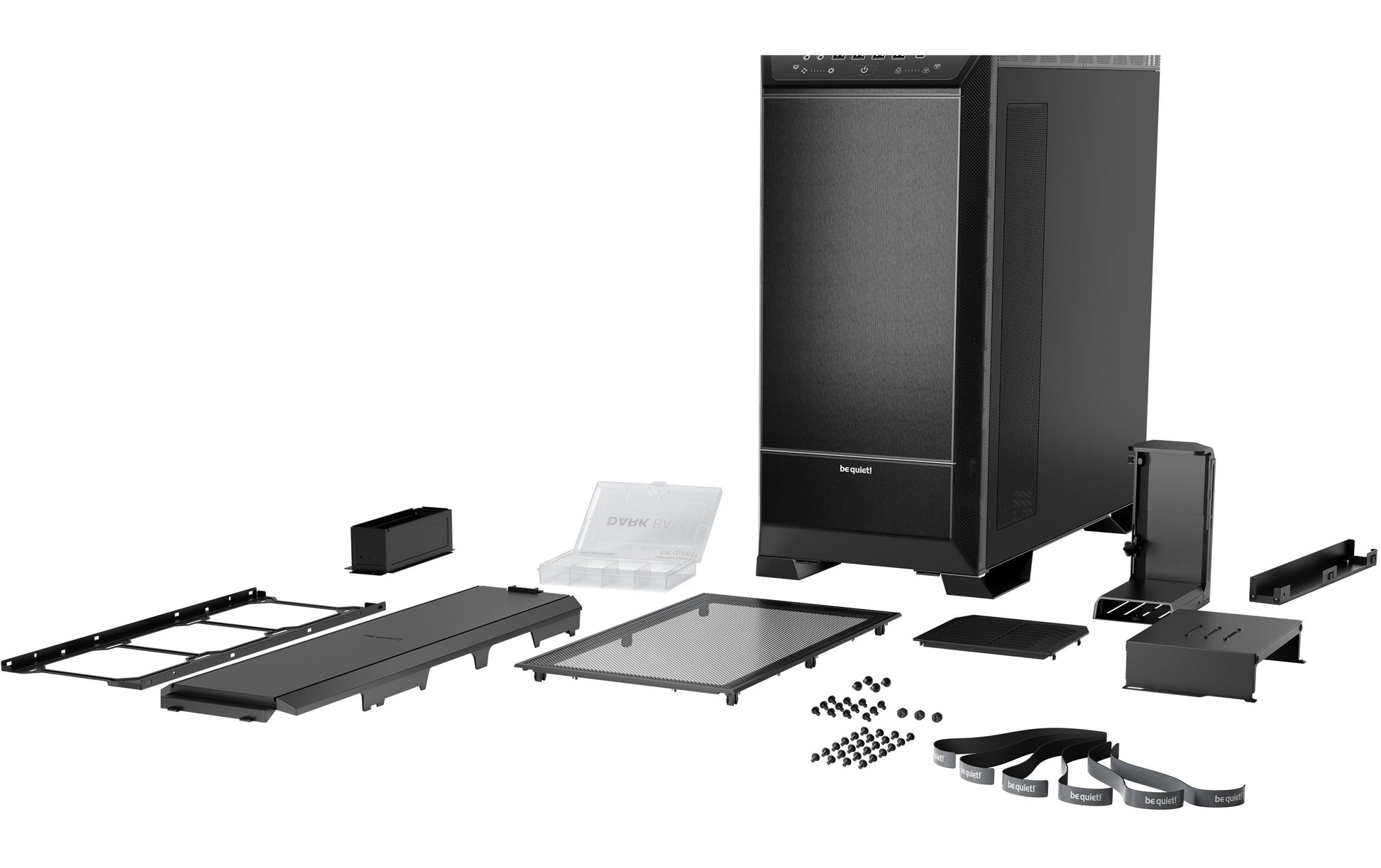 be quiet! be quiet DARK BASE PRO 901 – Full Tower – Schwarz, für ATX, EATX, micro ATX und andere, Seitenfenster
