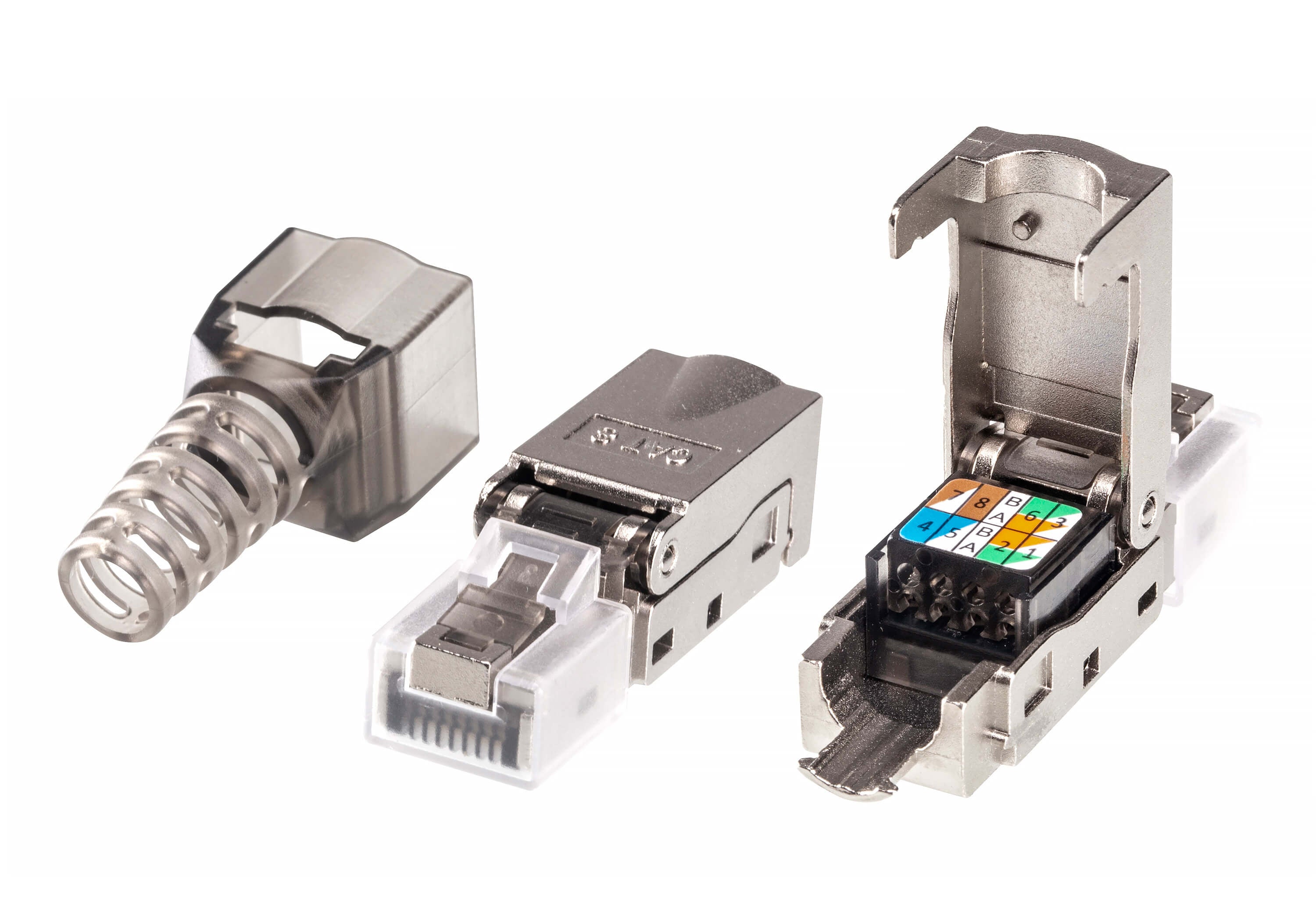 ATEN 2A-245G RJ-45 Modularstecker – Cat6A, geschirmt, Nickel/Goldkontakte, 10×, Silber