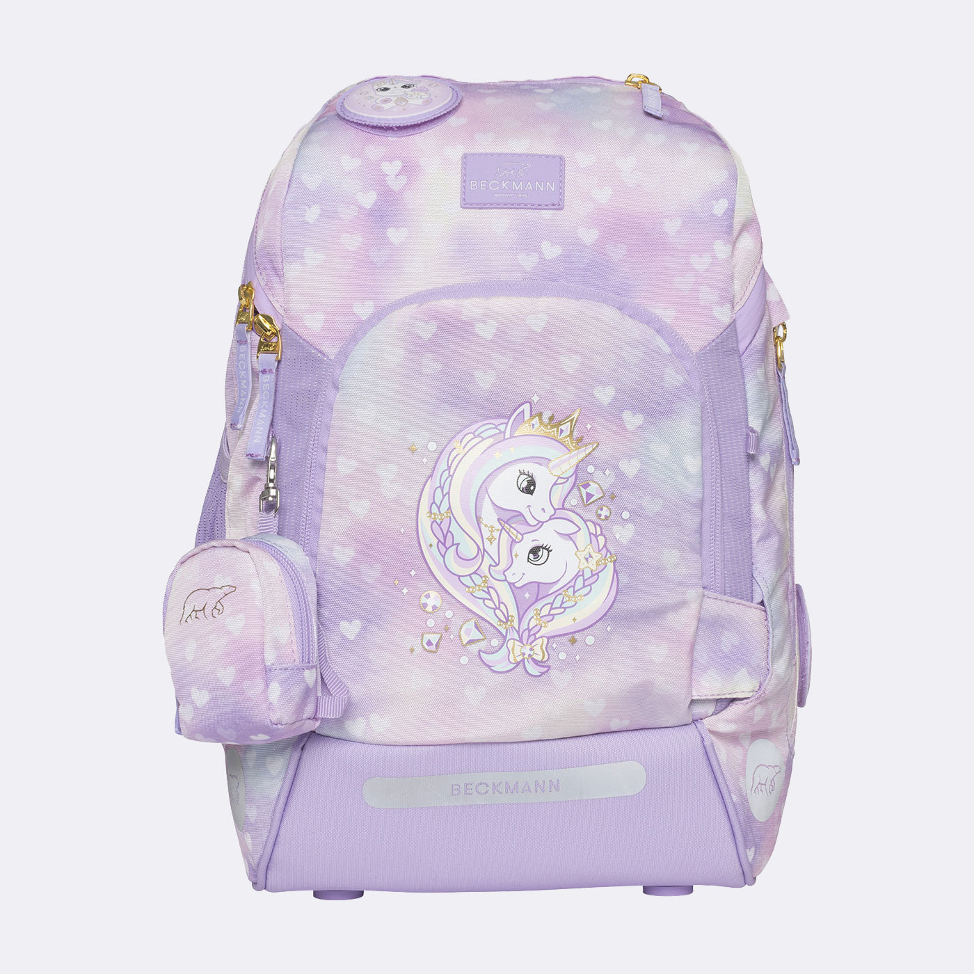 Beckmann Active Air FLX – Schulrucksack-Set 6-teilig, Unicorn Princess, 25 l, 22×39×26 cm