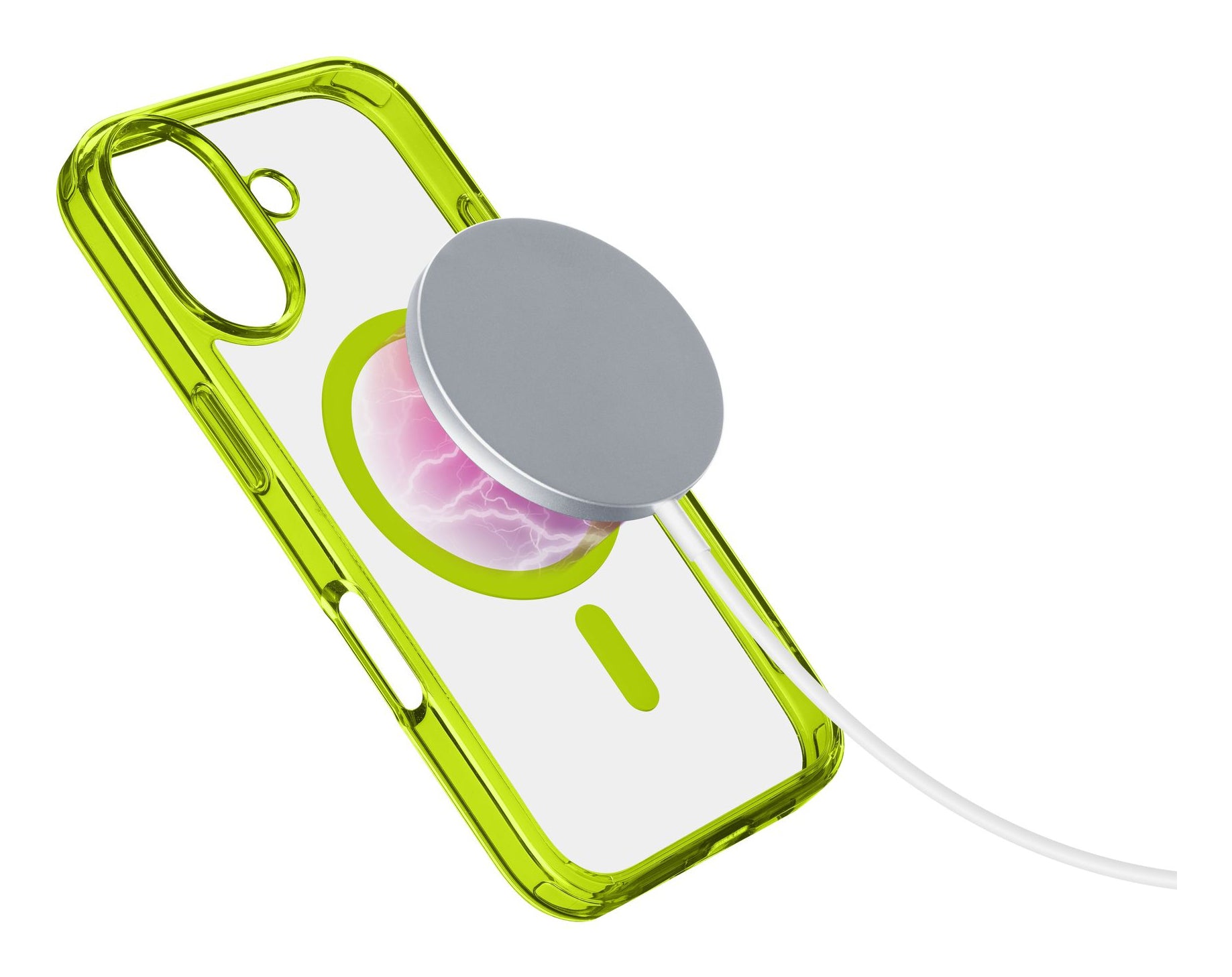 Cellularline Backcover Iconic – für Apple iPhone 16 Plus – grün – MagSafe kompatibel
