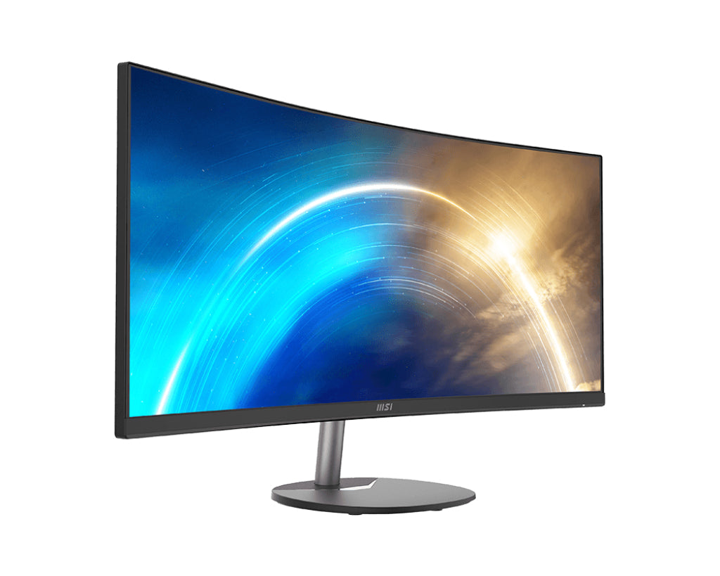 MSI PRO MP341CQDE – Monitor, 34", 300 cd/m², Integrierte Lautsprecher, AMD FreeSync, VESA 100 × 100, Schwarz