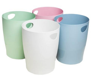Exacompta Papierkorb – 15 l – Kunststoff (PP), rund – salbeigrün