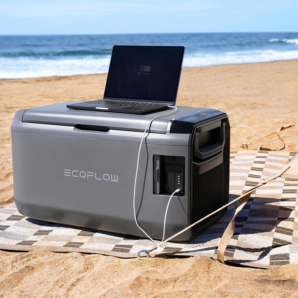 EcoFlow Kühlbox GLACIER Classic – 35 l, 12/24/100–240 V, Kompressor, Energieeffizienzklasse B