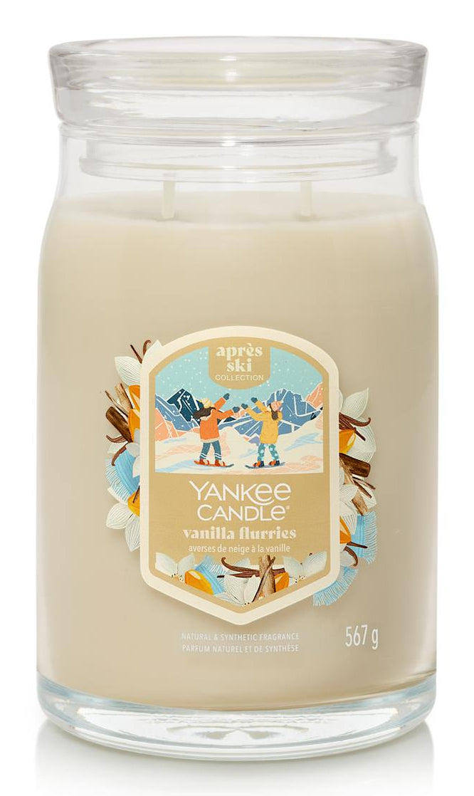 Yankee Candle Duftkerze Vanilla Flurries, Ø 9,9 × 15 cm