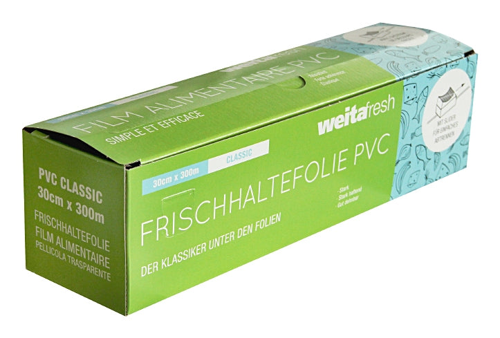 Weita Frischhaltefolie 300 m × 30 cm, Polyvinylchlorid (PVC), transparent