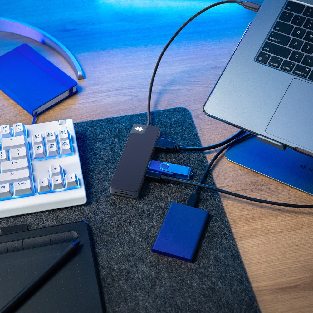 Targus HyperDrive Flex USB-Hub – USB-C, 1× HDMI, 5× USB-A, 100 W PD, microSD, für Windows/Mac