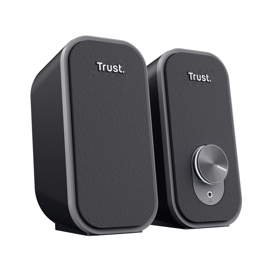 Trust Ador, Paar – PC-Lautsprecher-Set 2.0 – 6 W, 3,5 mm Klinke, USB-A, Schwarz