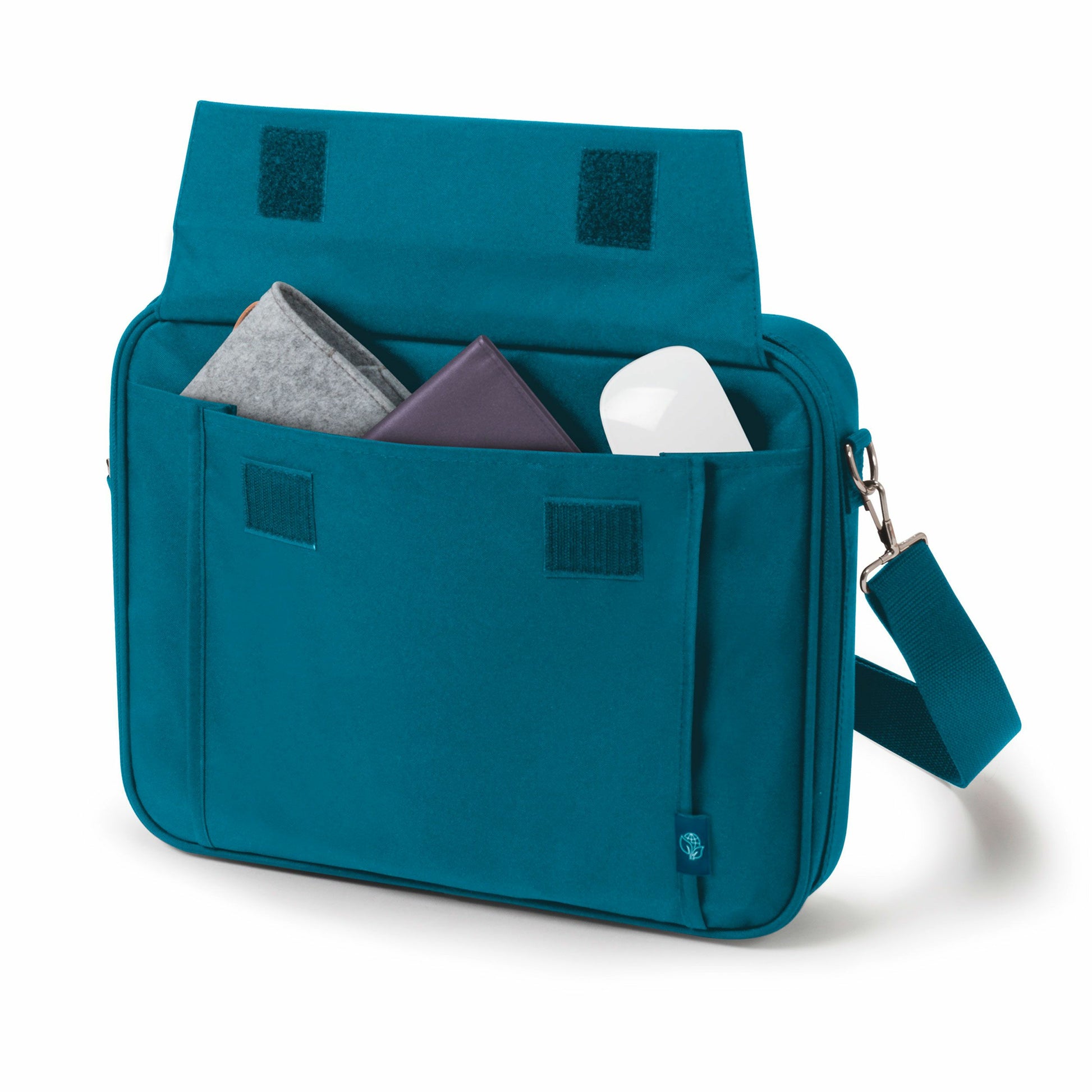 DICOTA Notebook-Tasche bis 15,6" – abnehmbarer Schultergurt, Fronttasche – Blau