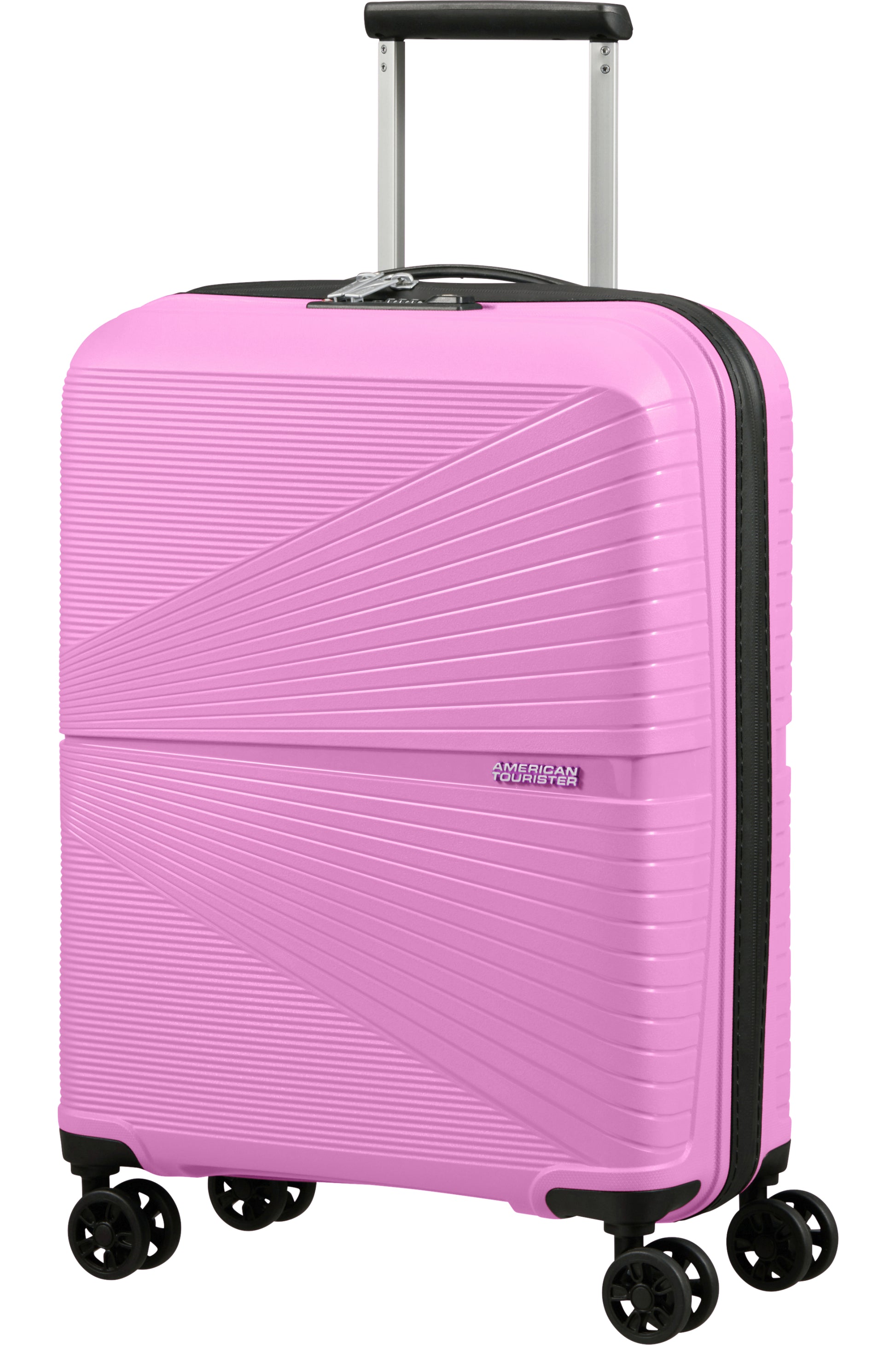 American Tourister Handgepäck-Trolley – Hartschale, 4 Doppelrollen, mit TSA, Pink Lemonade, 40 × 50 × 20 cm