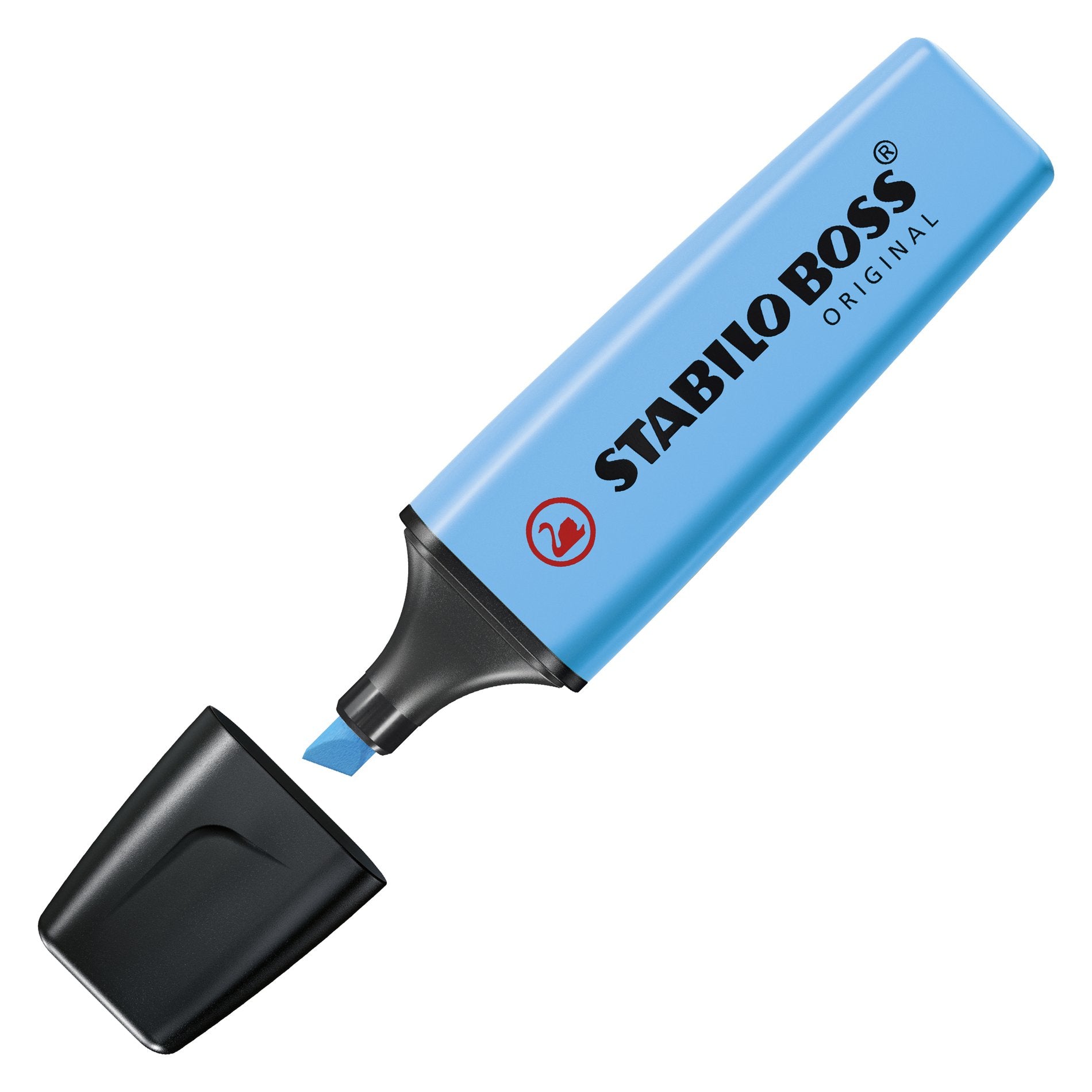 STABILO BOSS Original Textmarker Blau – Keilspitze, 2–5 mm, nachfüllbar