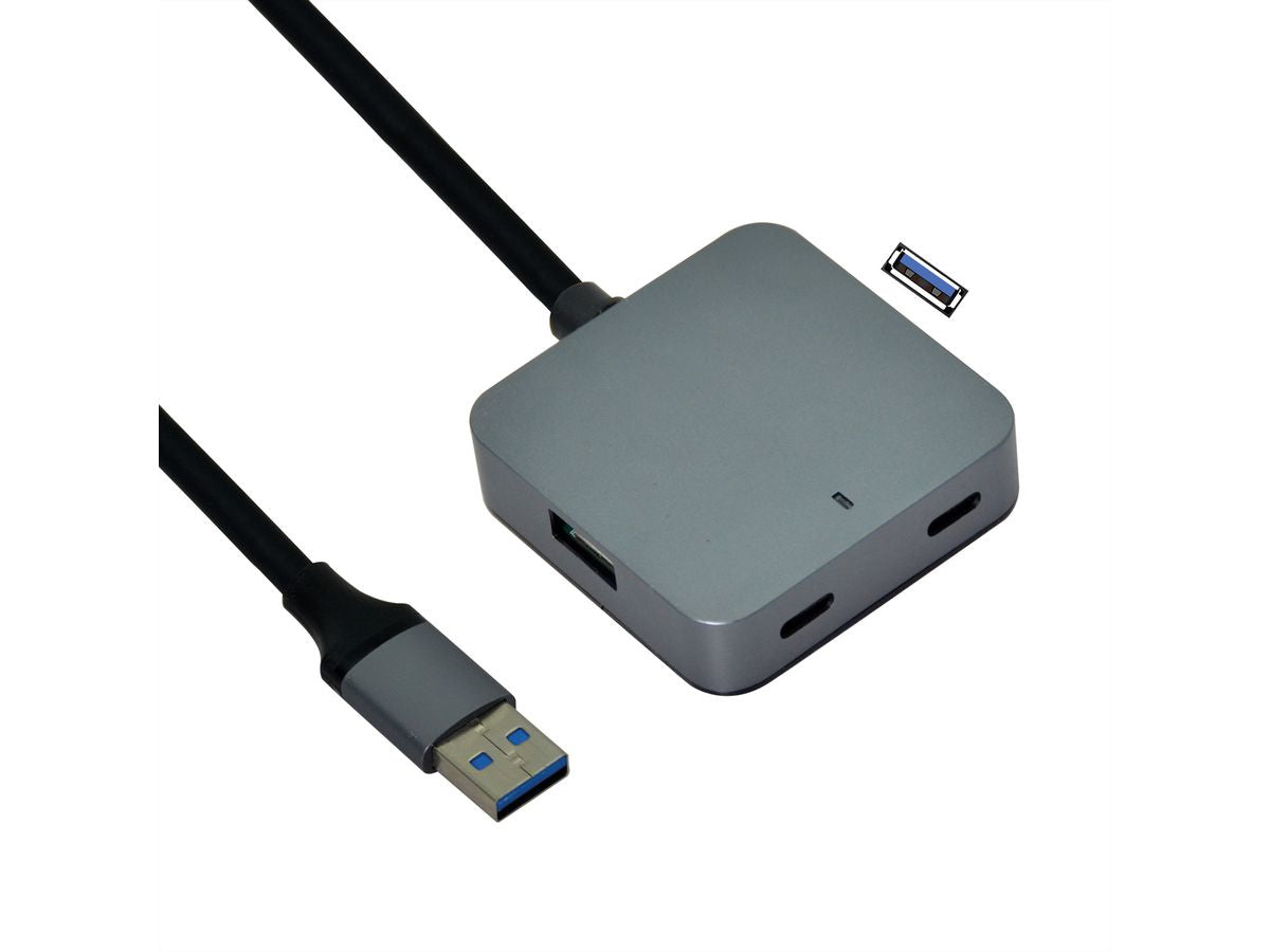 VALUE USB-Hub – USB-A, 2× USB-A, 2× USB-C