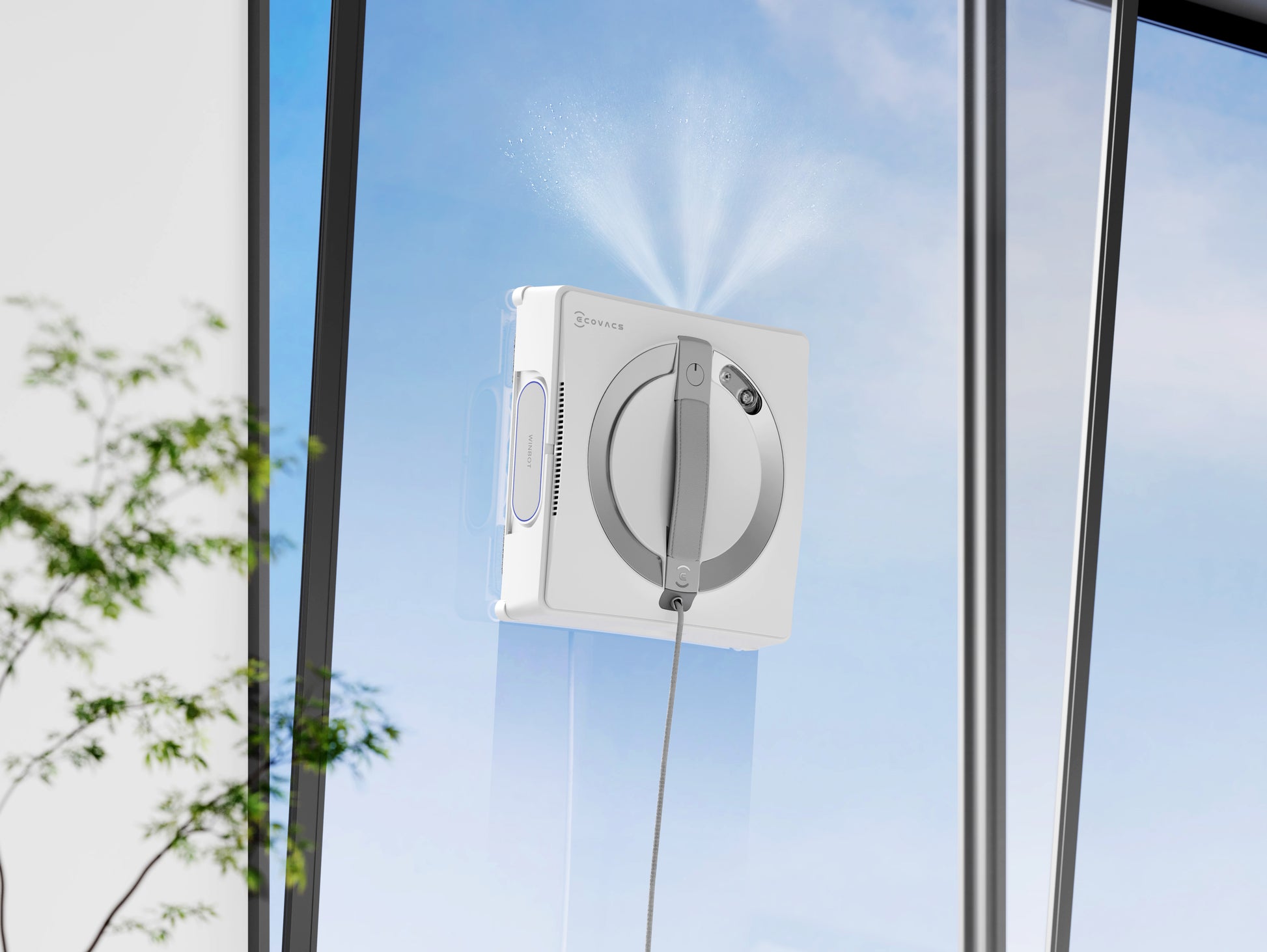 Ecovacs WINBOT W2 PRO OMNI – Fensterputzroboter – 4500mAh, min. Fenstergrösse 30 × 40 cm, 63dB