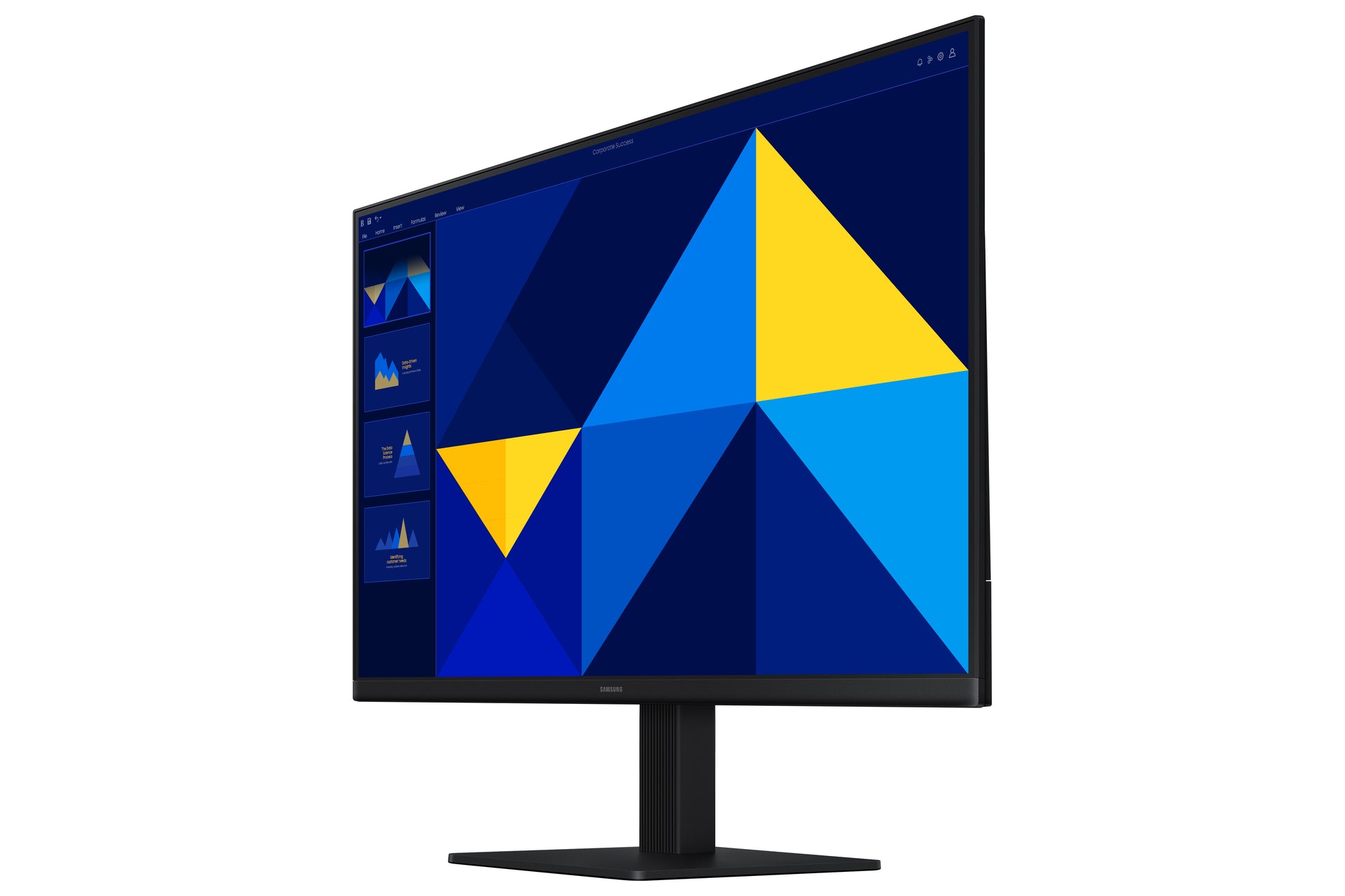Samsung S30GD – Monitor, 24" 1920 × 1080 (Full HD), IPS, 100 Hz, 250 cd/m², VESA 100 × 100, Schwarz
