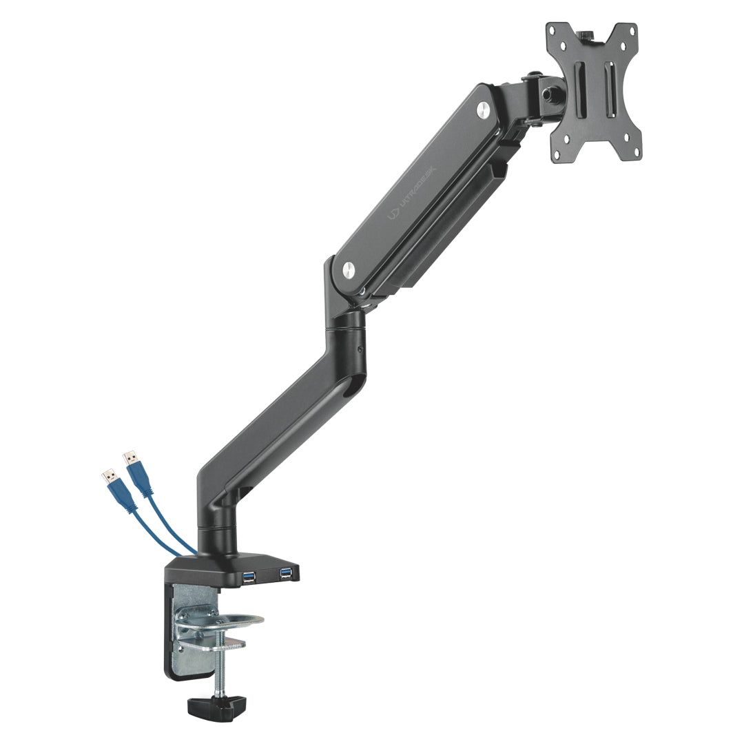 Ultradesk Monitorarm Tischhalterung – 1 Monitor – bis 32" – VESA 75×75/100×100 mm – bis 10 kg/Monitor