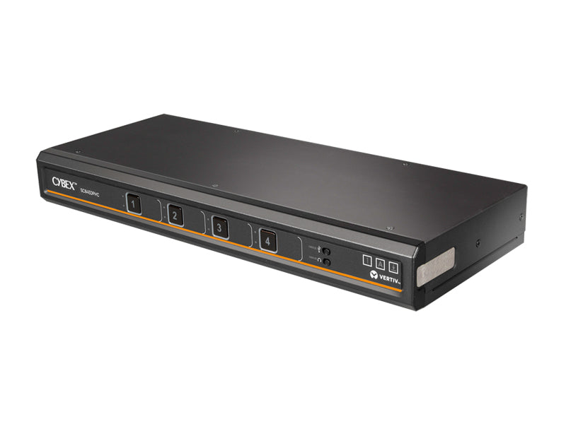 Vertiv SC845DPH-400 – 4-Port DP/HDMI Sicherer KVM-Switch – 4K/60 Hz, USB 2.0 Hub, Audio
