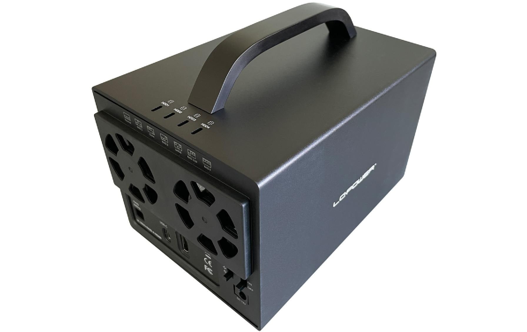 LC-Power LC-35U3-RAID-4-HDMI – 4-Bay Desktop HDD-Gehäuse – USB 3,2 Gen 1, für 3,5" HDD, SATA III