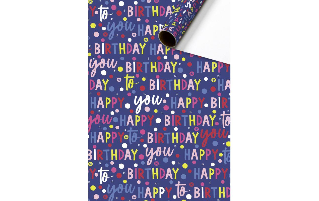 Stewo Geschenkpapier Benoni matt – 70 cm × 2 m – 70 g/m² – Mottoparty