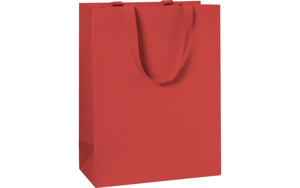 Stewo Tragetasche – Einfarbig – Rot, Papier – 230 × 300 × 130 mm – 1 Stk.