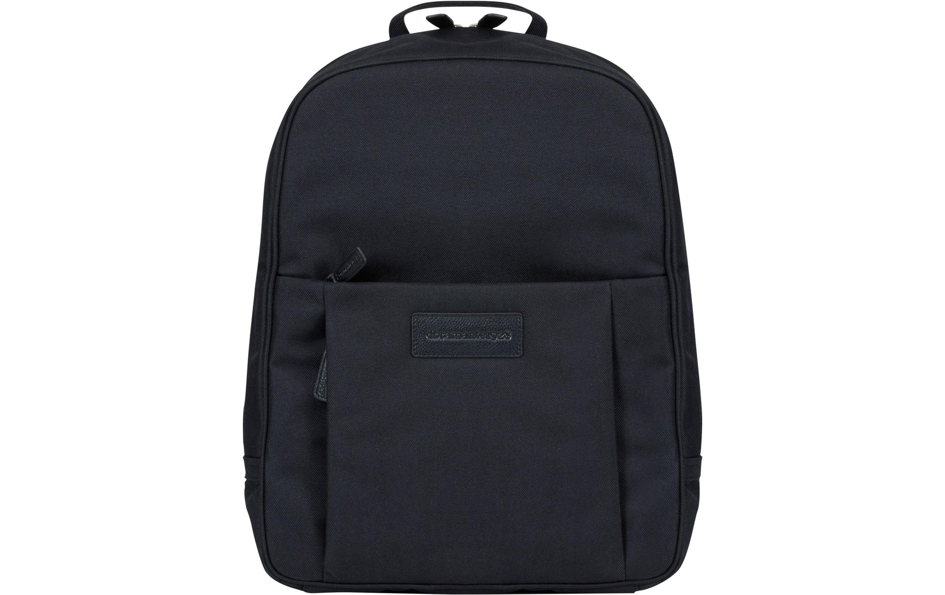 dbramante1928 Notebook-Rucksack Champs-Elysees – für 15″, Leder/Polyester – Schwarz, 310 × 400 × 130 mm
