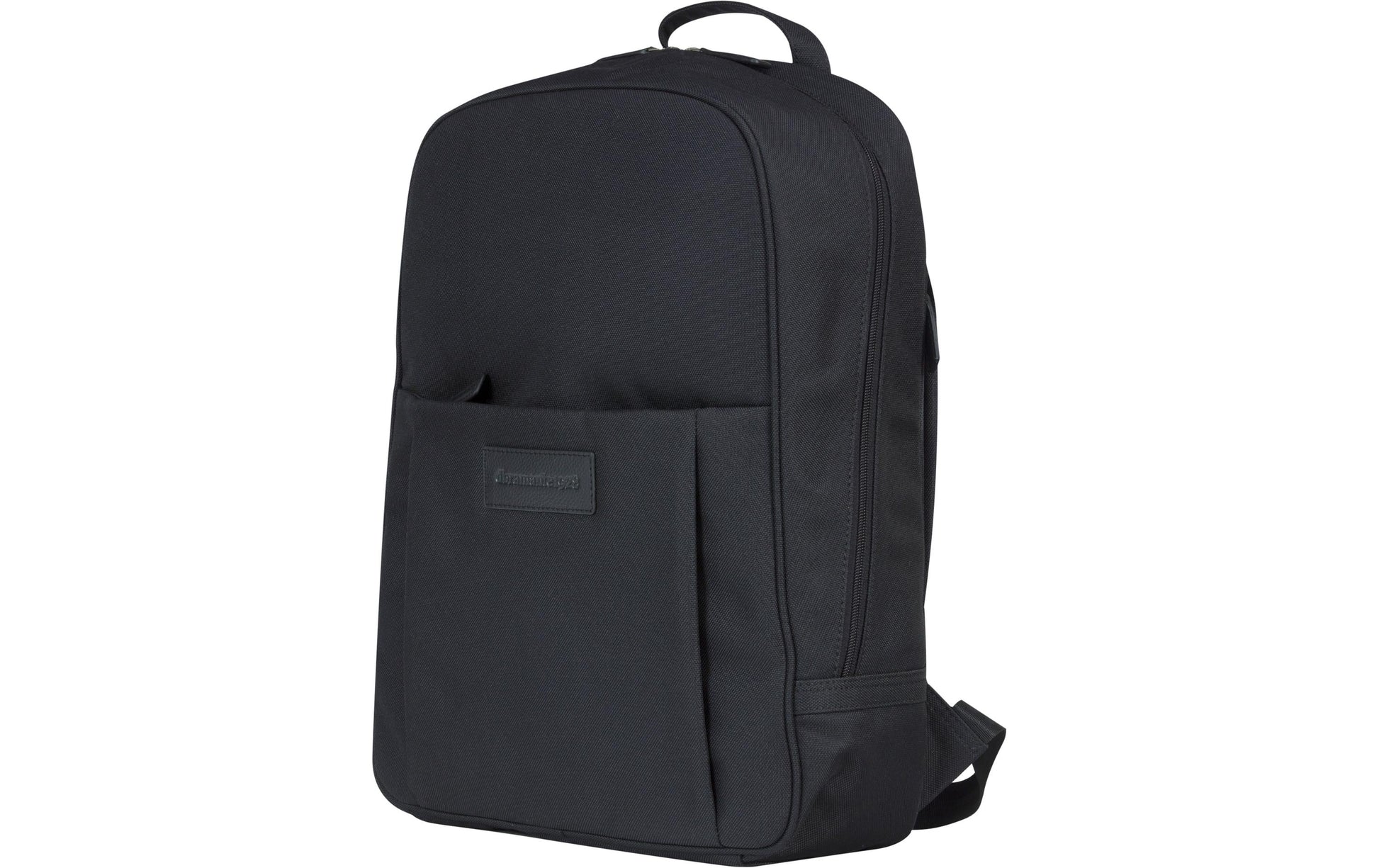 dbramante1928 Notebook-Rucksack Champs-Elysees – für 15″, Leder/Polyester – Schwarz, 310 × 400 × 130 mm