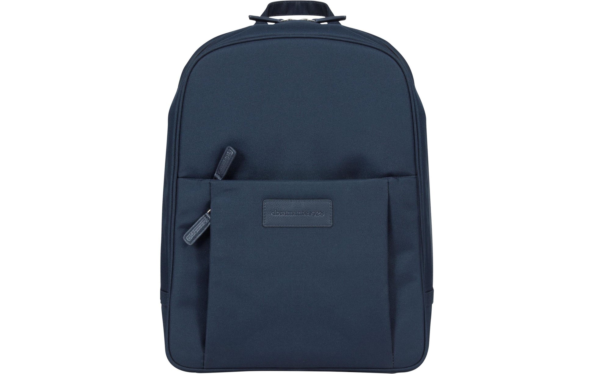 dbramante1928 Notebook-Rucksack Champs-Elysees – für 15″, Leder/Polyester – Blau, 310 × 400 × 130 mm