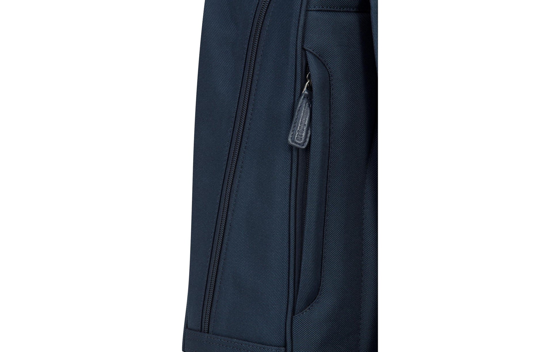 dbramante1928 Notebook-Rucksack Champs-Elysees – für 15″, Leder/Polyester – Blau, 310 × 400 × 130 mm