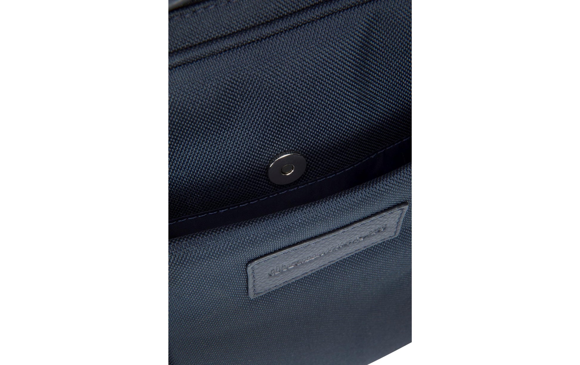 dbramante1928 Notebook-Rucksack Champs-Elysees – für 15″, Leder/Polyester – Blau, 310 × 400 × 130 mm