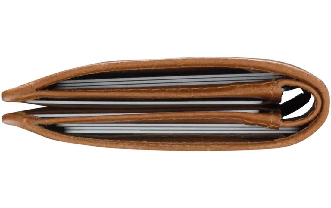 dbramante1928 Kartenetui Billund AirTag Slim – Magnetverschluss – für Apple AirTag – 8 Karten – Braun