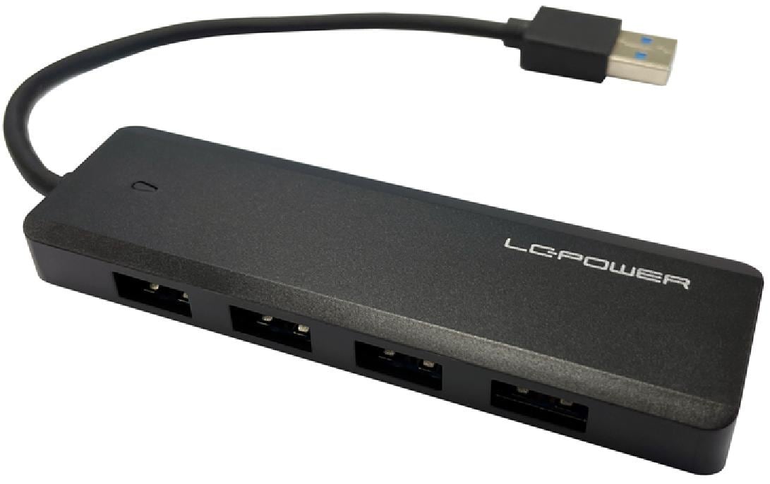 LC-Power LC-HUB-U3-4-V2 USB-Hub – USB-A, 4× USB-A, 1× USB-C