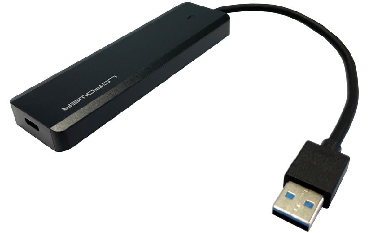 LC-Power LC-HUB-U3-4-V2 USB-Hub – USB-A, 4× USB-A, 1× USB-C