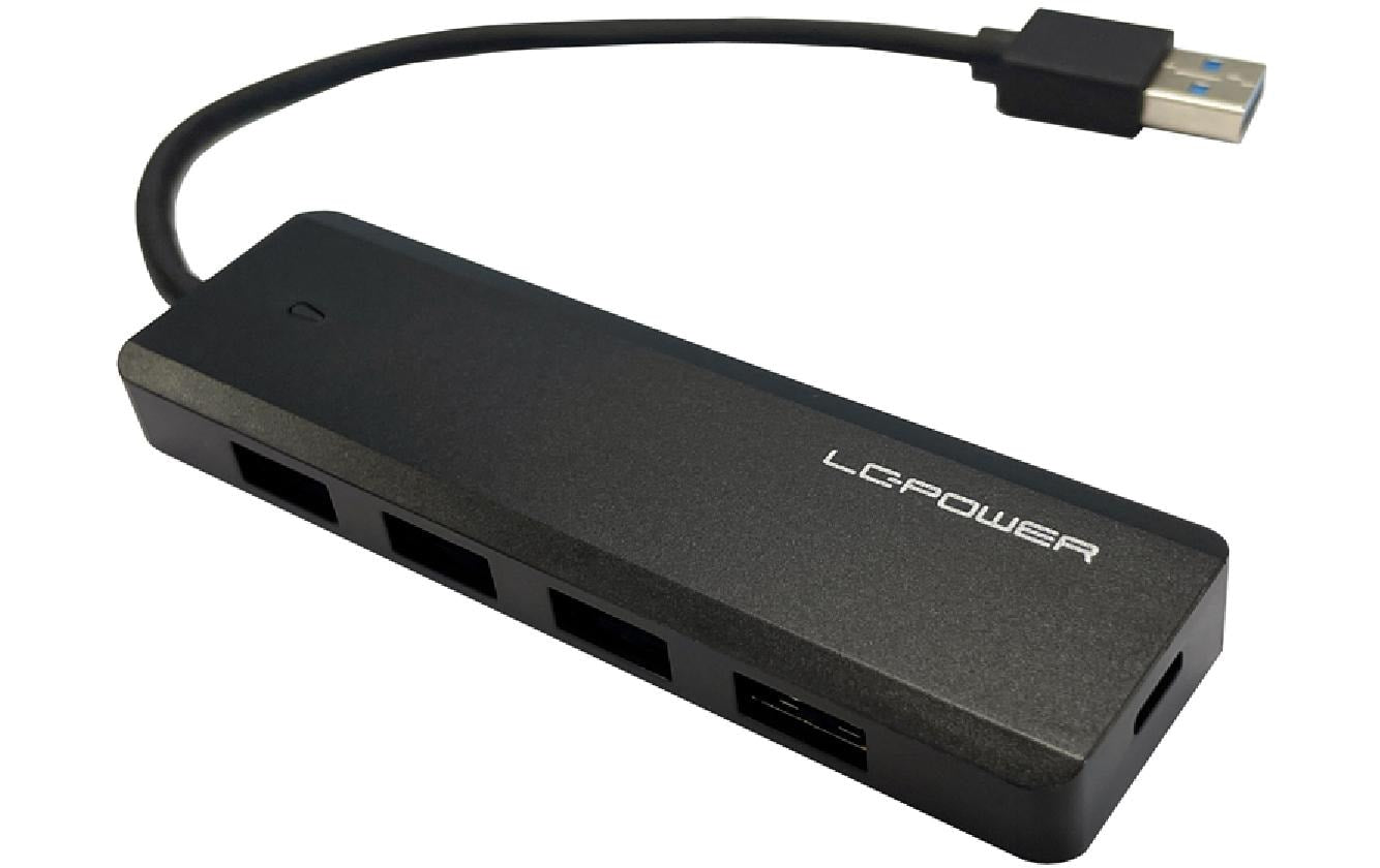 LC-Power LC-HUB-U3-4-V2 USB-Hub – USB-A, 4× USB-A, 1× USB-C