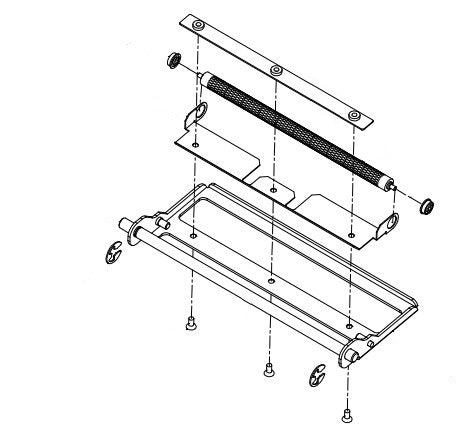 Datamax O'Neil Rollen-Kit 6" links – für A-6212 Mark II/A-6310 Mark II, 15-2974-12