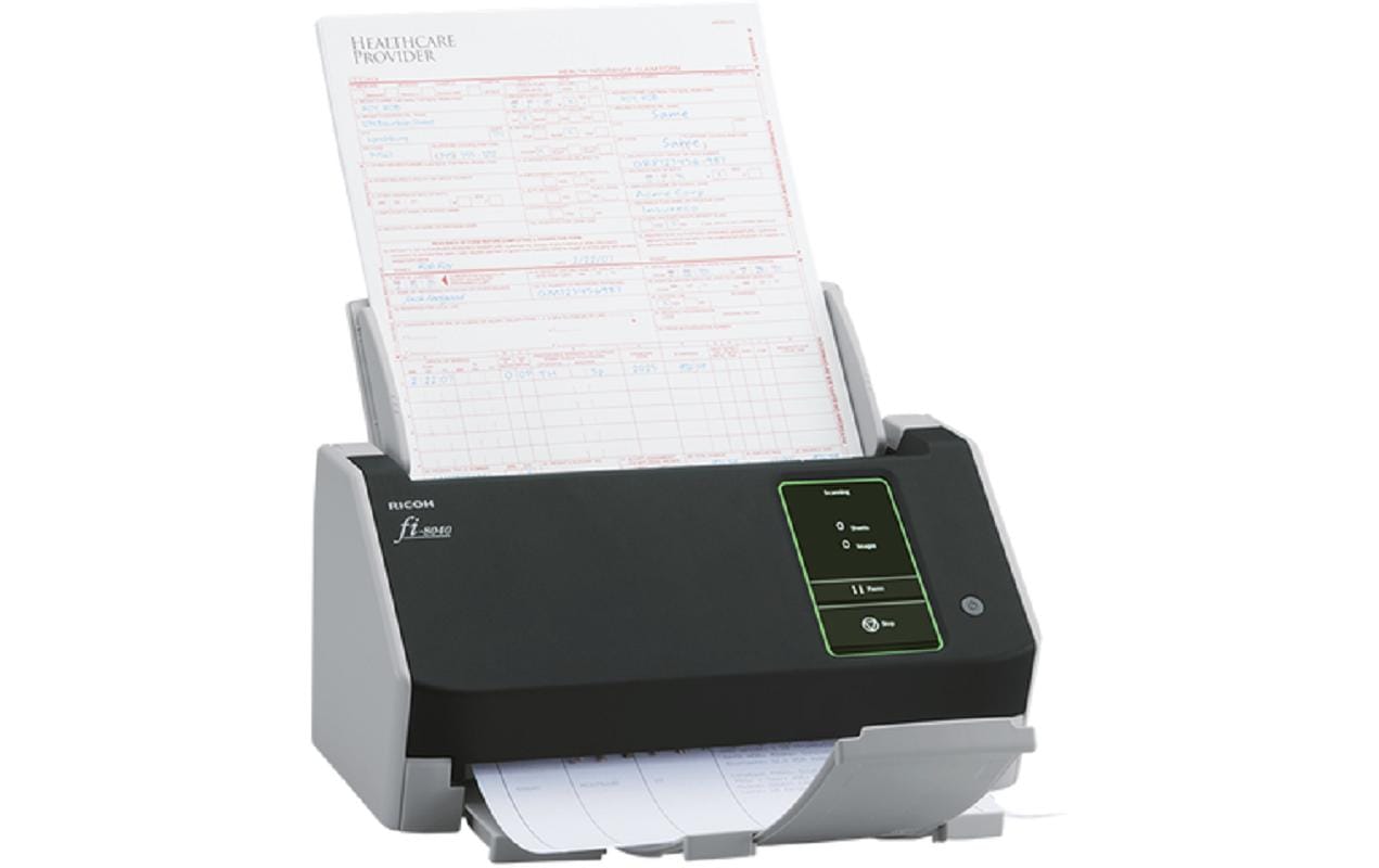 Ricoh fi-8040 – Einzugsscanner, A4, Duplex, 40 ppm, ADF 50 Blatt, LAN