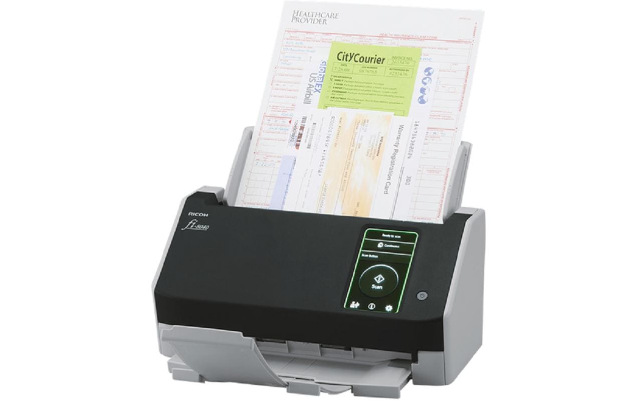 Ricoh fi-8040 – Einzugsscanner, A4, Duplex, 40 ppm, ADF 50 Blatt, LAN