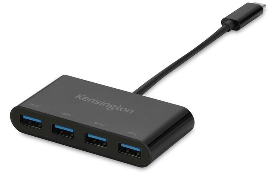 Kensington CH1200 USB-Hub – USB-C, 4× USB-A, für Windows/Mac/ChromeOS