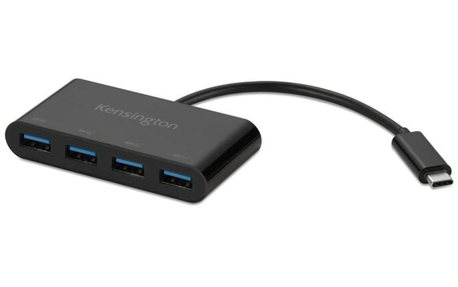 Kensington CH1200 USB-Hub – USB-C, 4× USB-A, für Windows/Mac/ChromeOS