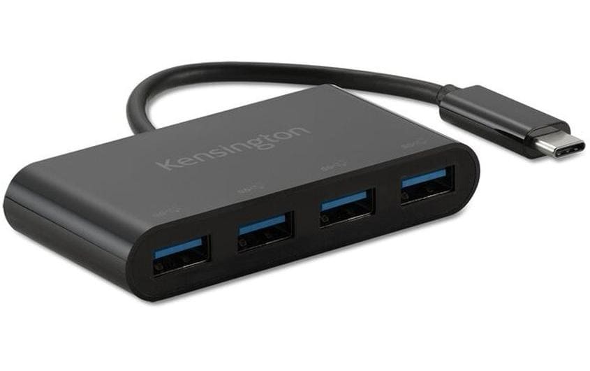 Kensington CH1200 USB-Hub – USB-C, 4× USB-A, für Windows/Mac/ChromeOS