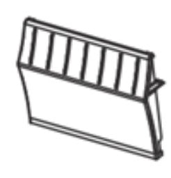 Zebra Frontabdeckung – für ZT210/ZT220, P1037990-004